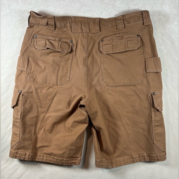 Duluth Trading Co 40W Flex Fire Hose Carpenter Cargo Shorts Duck Canvas - Picture 10 of 11